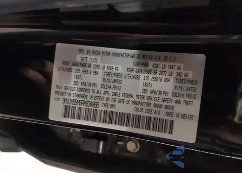 2024 Mazda Cx-30 2.5 S Select Sport from USA, damaged, VIN 3MVDMBBM5RM634866